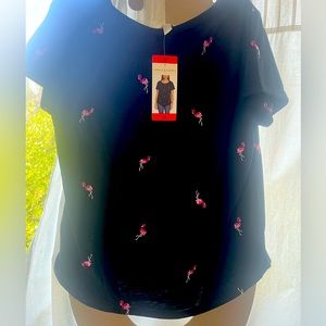 🌺 Flamingo-Inspired Black Shirt | Lovely T-shirt for Style and Comfort 🌺